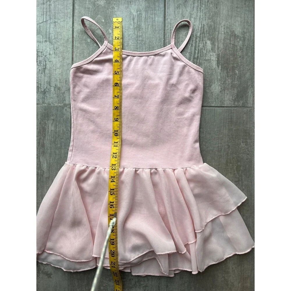 Girls Pink Camisole One Piece Tutu Leotard Dance Ballet Gymnastics 9-10 M READ
